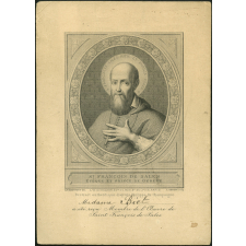 Image religieuse. St François de Sales. Evêque et prince de Genève.