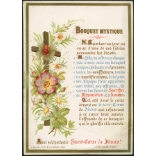 Image religieuse. Bouquet mystique.