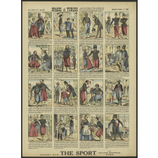 Spahis et Turcos. Au cours du 2eme Empire, vers 1860, ainsi qu'il se voit d'ailleurs par les costumes, on eut l'idée de faire venir à Paris, comme élément pittoresque, après des Zouaves, des détachements de nos troupes indigènes d'Algérie.