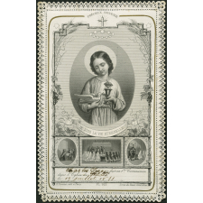 Image religieuse. Image de première communion. Précieux souvenir.