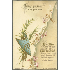 Image religieuse. Vierge puissante priez pour nous.