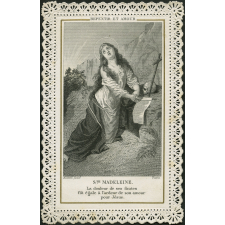 Image religieuse. Repentir et amour.