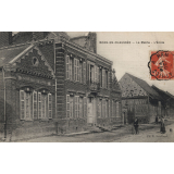 Mons-en-Chaussée - La Mairie - L'Ecole.