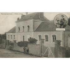 Vouvray-sur-Loir - Mairie et Ecole - Costume sarthois.