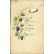Image religieuse. Souvenir de première communion.