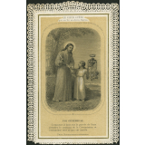 Image religieuse. Le coeur guéri par sa foi au divin Maître.