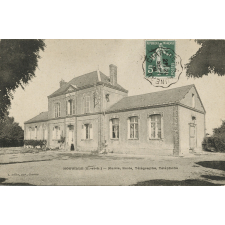 Houville (E.-&-L.) - Mairie, Ecole, Télégraphe, Téléphone.
