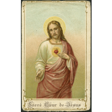 Image religieuse. Sacré Coeur de Jésus.