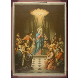 Tableau mural. Je crois au Saint Esprit.
