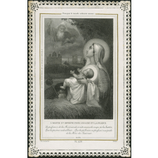 Image religieuse. L'hostie Ste offerte pour l'Eglise et la France.