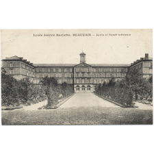 Lycée Jeanne Hachette - Beauvais - Jardin et Façade intérieure.