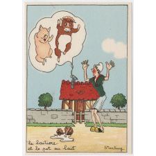 La Laitière et le pot au lait.