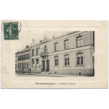 Fauquembergues - La Mairie et l'Ecole.
