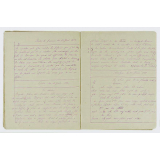 Cahier de dictées et de devoirs journaliers. 