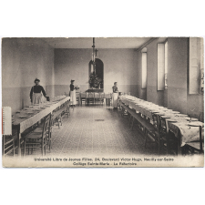 Université Libre de Jeunes Filles, 24, Boulevard Victor-Hugo, Neuilly-sur-Seine - Collège Sainte-Marie - Le Réfectoire.