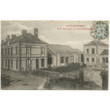 Pont-Audemer - Ecole Maternelle, rue Stanislas-Delaquaize.