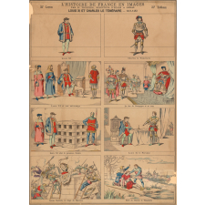 Tableau mural. Louis XI et Charles Le Téméraire- 1461-1483.