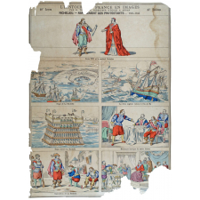 Tableau mural. Richelieu.- Abattement des protestants- 1624-1642.