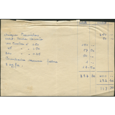 Feuille de compte