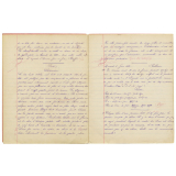 Cahier de devoirs journaliers / Ecole communale de St-Etienne du Vauvray dirigée par M. Lesage / Juin 1888.