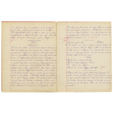 Cahier de devoirs journaliers / Ecole communale de St-Etienne du Vauvray dirigée par M. Lesage / Juin 1888.