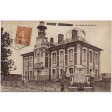 Brissy-Hamegicourt - La Mairie et les Ecoles.