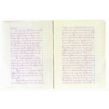 Cahier de rédaction.