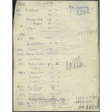 Feuille de compte