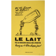 Buvard publicitaire. Le lait est la boisson des sportifs.