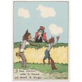 Le Loup plaidant contre le renard par devant le singe.
