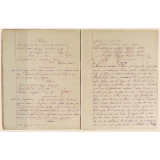 Cahier de devoirs journaliers / Ecole communale de St-Etienne du Vauvray dirigée par M. Lesage / Octobre-décembre 1888.