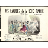 Partition musicale : Les Lanciers de la Reine Blanche. Quadrille facile.