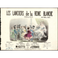Partition musicale : Les Lanciers de la Reine Blanche. Quadrille facile.