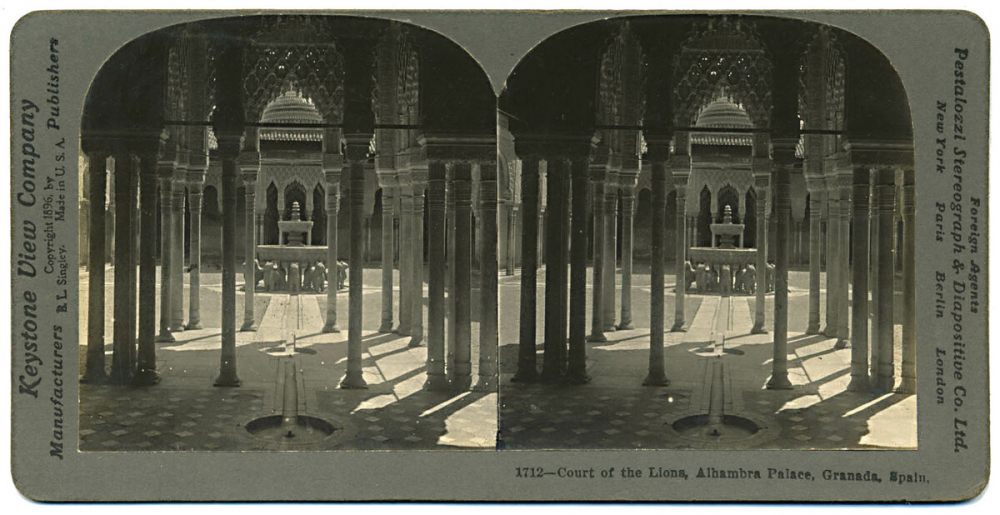 Court of the Lions, Alhambra Palace, Granada, Spain.