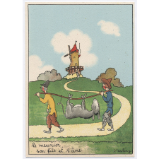 Le Meunier, son fils et l'âne.