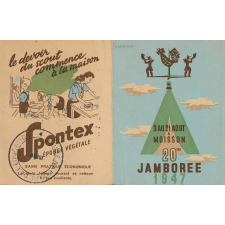VIe jamborée. 1947. du 9 au 21 août à Moisson. Carnet de timbres. 