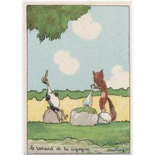 Le Renard et la cigogne.