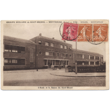Groupe scolaire du Haut-Mesnil - Montrouge (Seine) - Joie-Soleil-Education - L'Ecole et le Square du Haut-Mesnil.