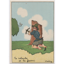 La Colombe et la fourmi.