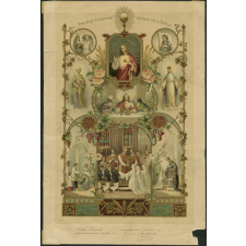 Attestation de communion solennelle. Précieux souvenir si vous êtes fidèle.