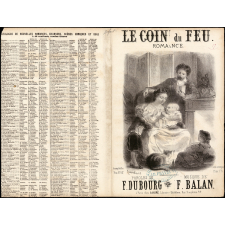 Partition musicale : Le Coin du Feu. Romance.