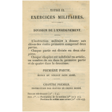 Manuel de gymnastique (première partie) et des exercices militaires.