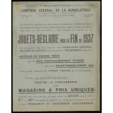 Comptoir général de la Bimbeloterie. Jouets-réclame pour la fin de 1937. 