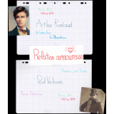 Affiche présentant la relation amoureuse entre Paul Verlaine et Arthur Rimbaud