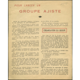 Auberges de jeunesse. Pour lancer un groupe ajiste.