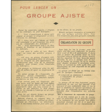 Auberges de jeunesse. Pour lancer un groupe ajiste.
