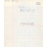 Cahier de poésies. 