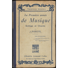 La Première année de musique. Solfège et chants. Leçons, résumés, 154 exercices, 55 choeurs à l'unisson ou à deux parties, 50 devoirs, questionnaires et lexique à l'usage de l'enseignement élémentaire.