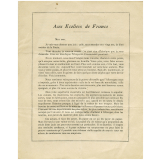 Aux écoliers de France