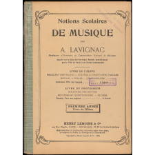 Notions Scolaires de musique. Première année. Livre de l'élève.